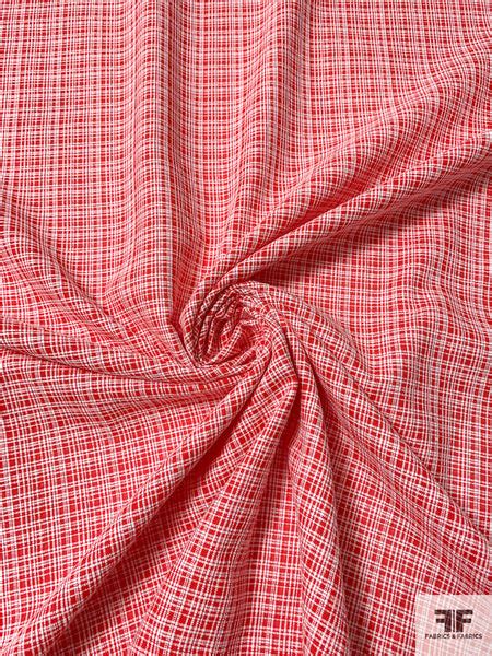 red off-white fabric wholesale